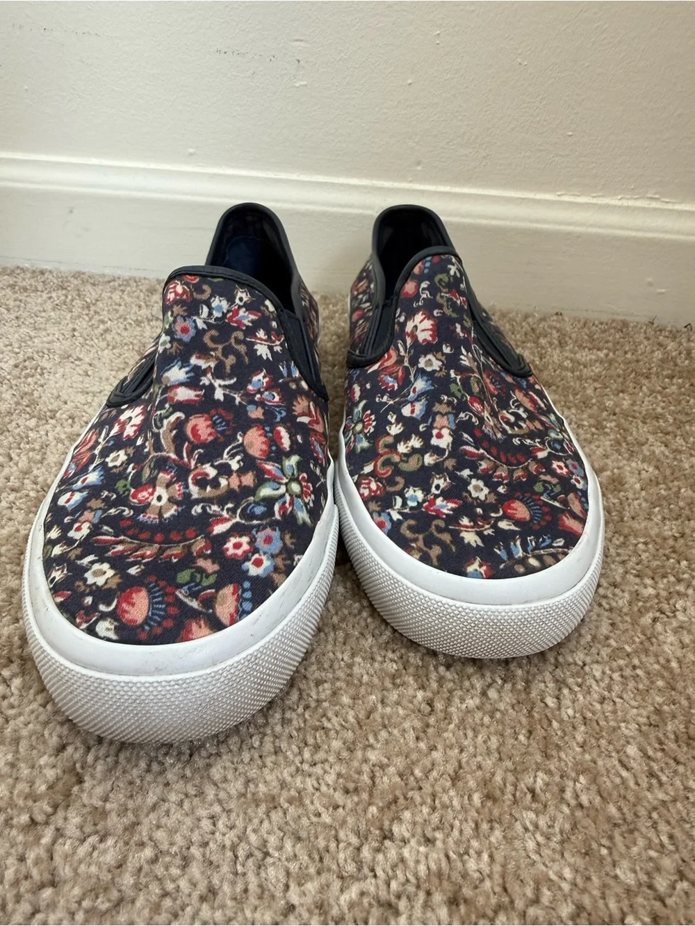 Tory Burch Floral Slip on Sneakers